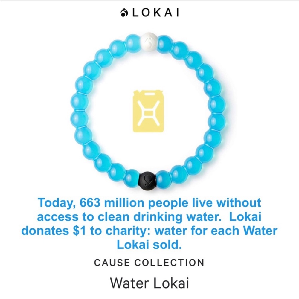3/$20 LOKAI Blue Clean Water Bracelet NEW